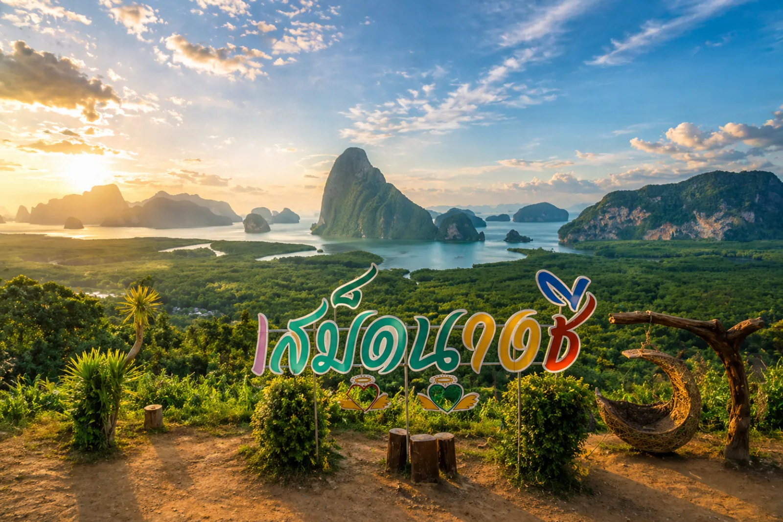 เสม็ดนางชี จุดชมวิวพังงา วิวอ่าวสวยระดับโลก